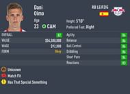 Olmo has 4-star skill moves and 4-star weak foot (Image via Sportskeeda)